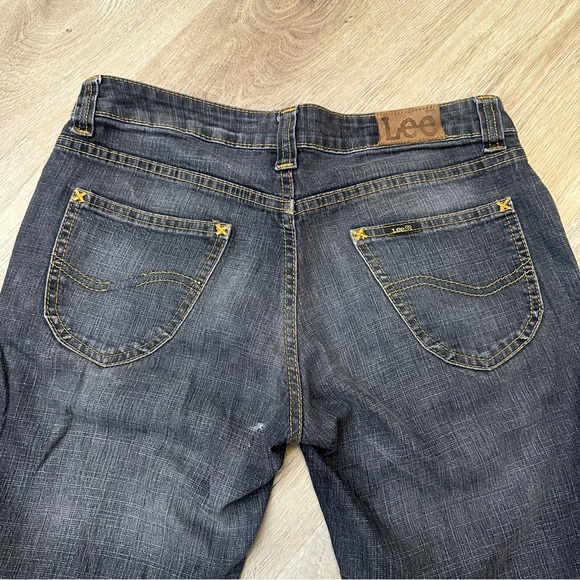 Lee Verginia Dark Gray Flare Leg Jeans - Picture 5 of 6